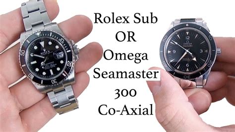 omega seamaster 300 master co-axial vs rolex sub|Rolex Seamaster watch.